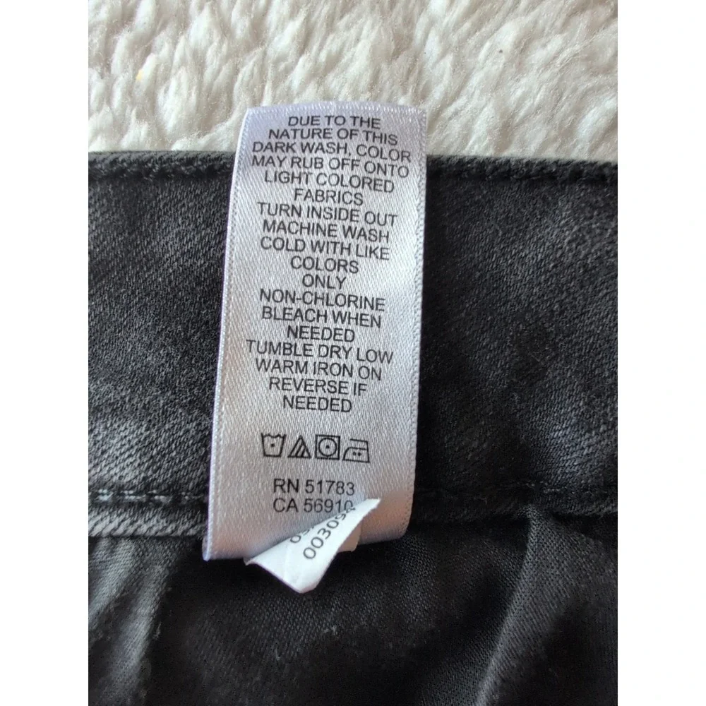 18W Maurices M Jeans Mid Rise Womens  Black Jean Skinny High Rise Stretch 29 Lng - Picture 9 of 9